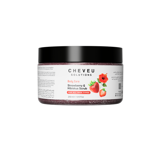 Strawberry & Hibiscus Body Scrub | Exfoliating & Nourishing | 250ml